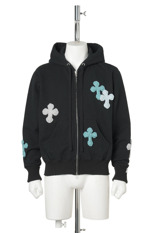 BASIC ZIP HOODIE / BLACK