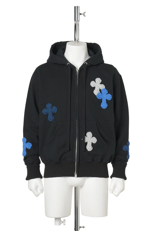 BASIC ZIP HOODIE / BLACK
