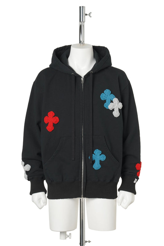 BASIC ZIP HOODIE / BLACK