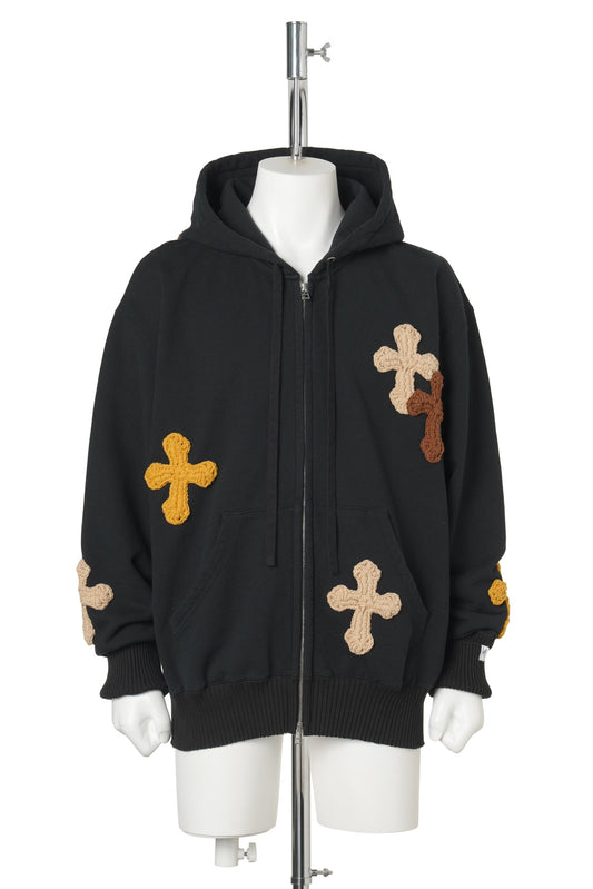 BASIC ZIP HOODIE / BLACK