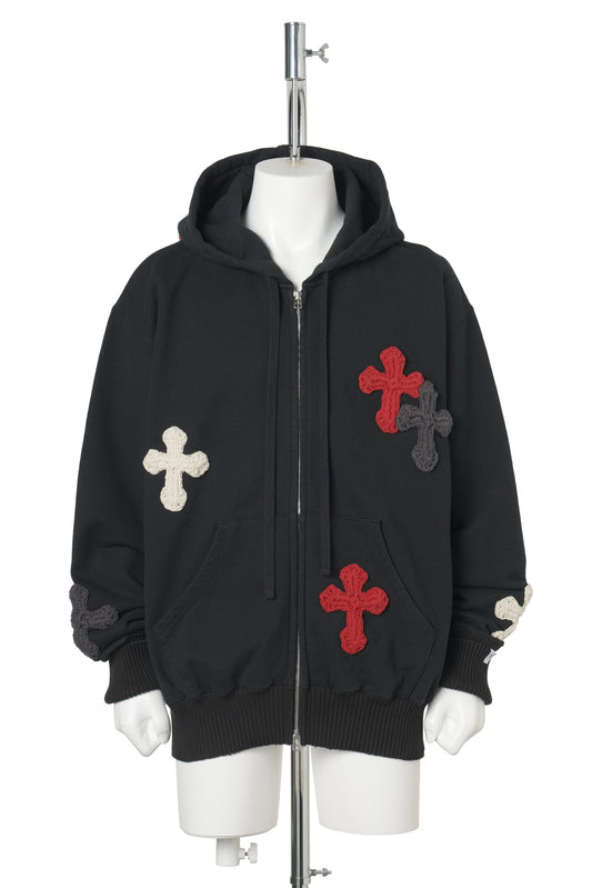 BASIC ZIP HOODIE / BLACK