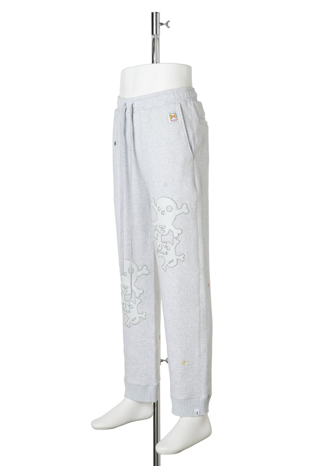 STRAIGH WIDE PANTS / HEATHERGREY