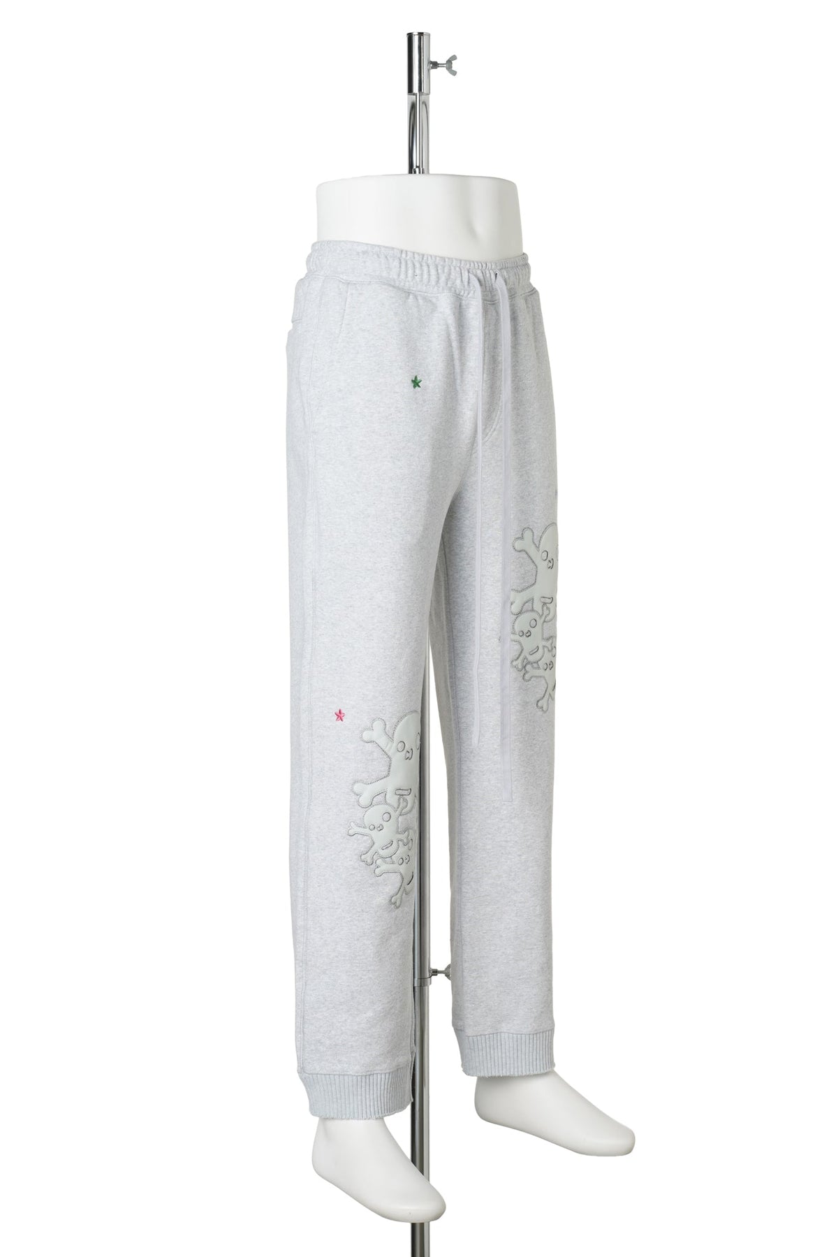 STRAIGH WIDE PANTS / HEATHERGREY