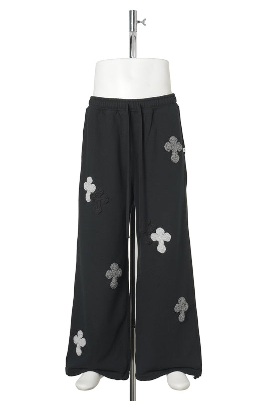NEW SUPER WIDE WEAT PANTS / BLACK