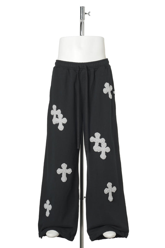 NEW SUPER WIDE WEAT PANTS / BLACK