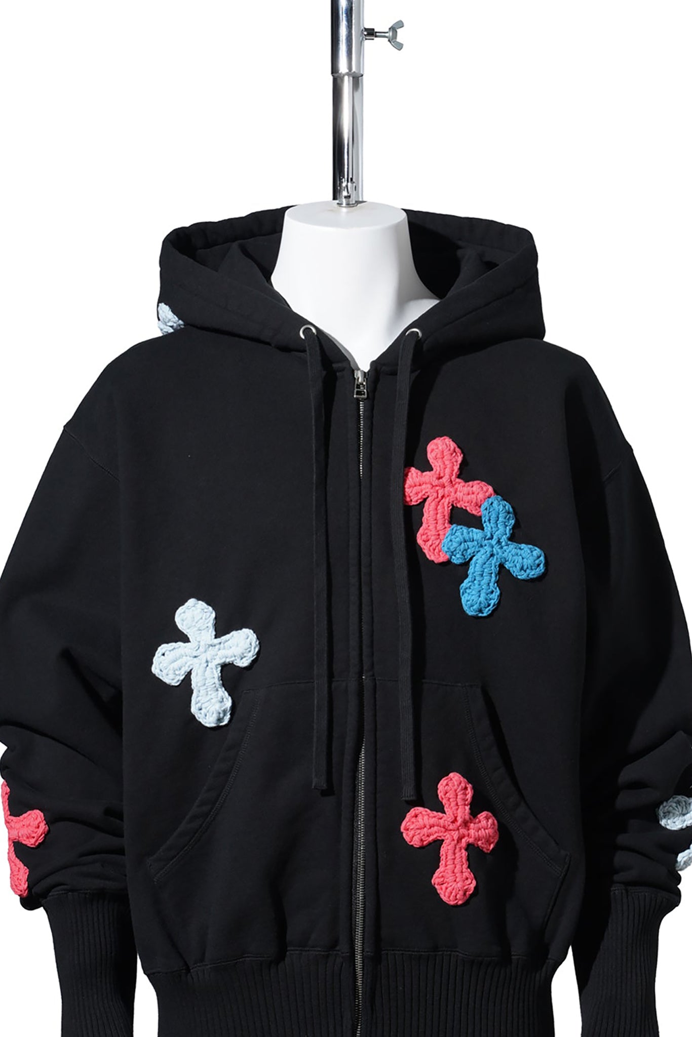 BASIC ZIP HOODIE / BLACK