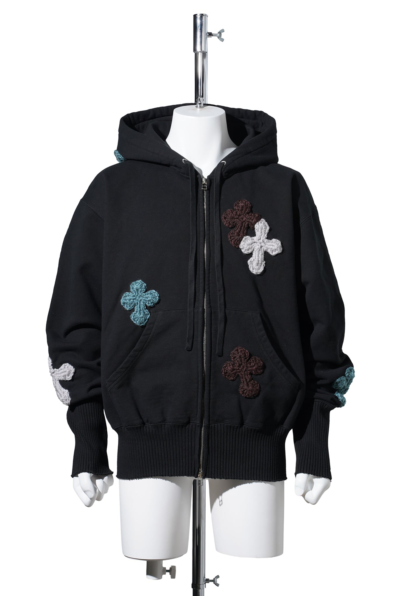BASIC ZIP HOODIE / BLACK