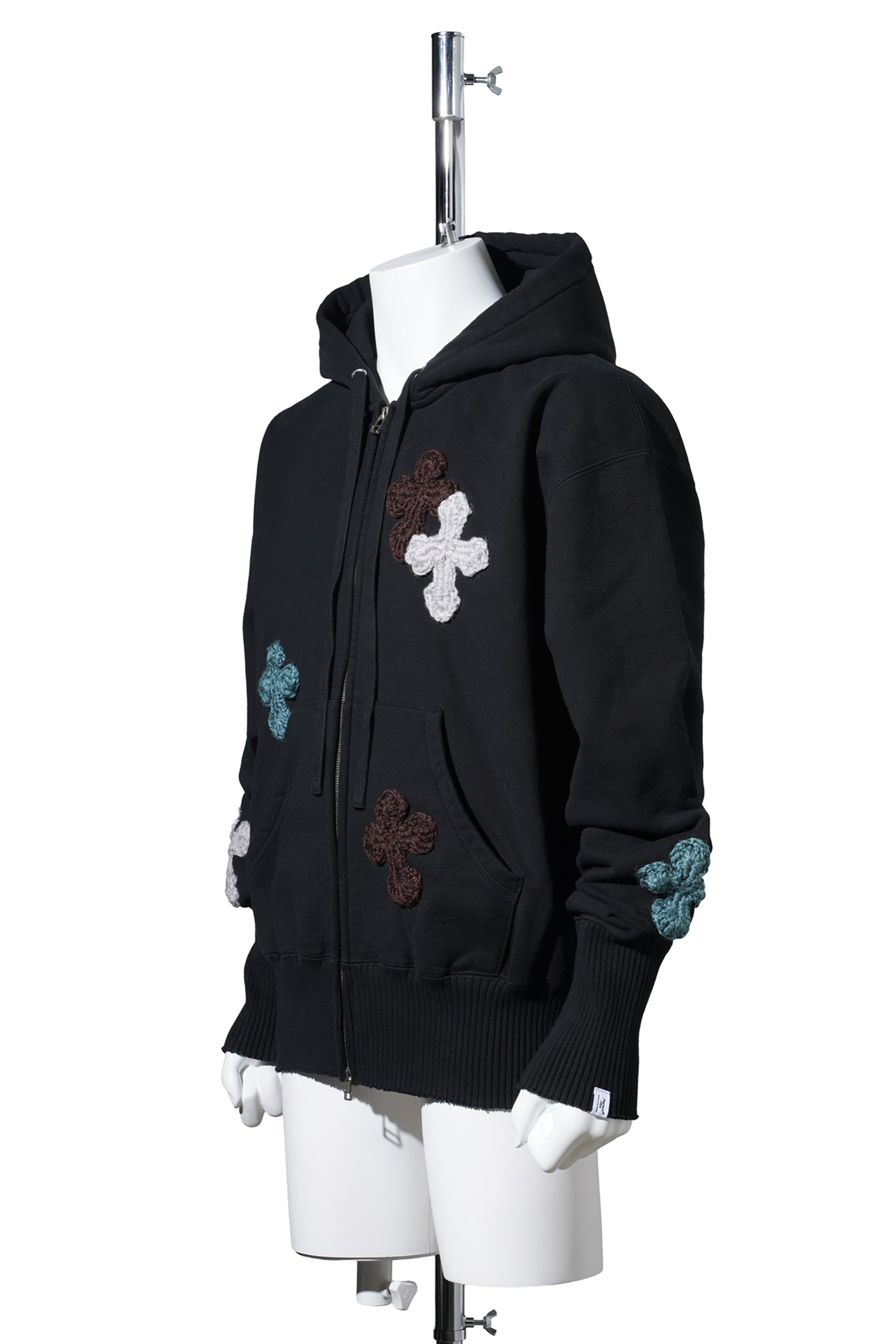 BASIC ZIP HOODIE / BLACK