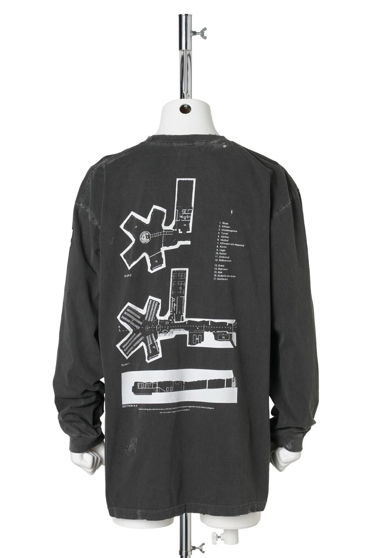 DATA CENTER LONG TEE / BLACK