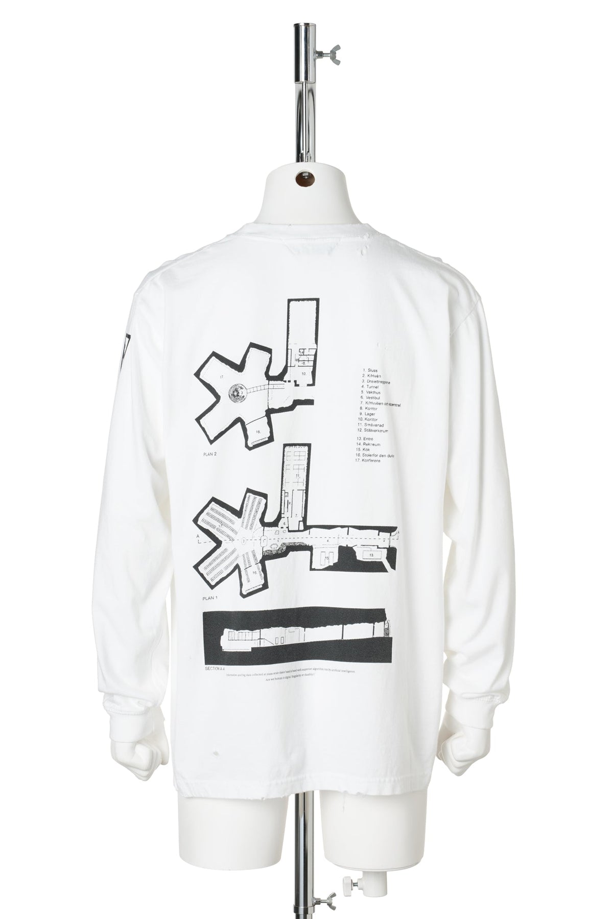 DATA CENTER LONG TEE / WHITE