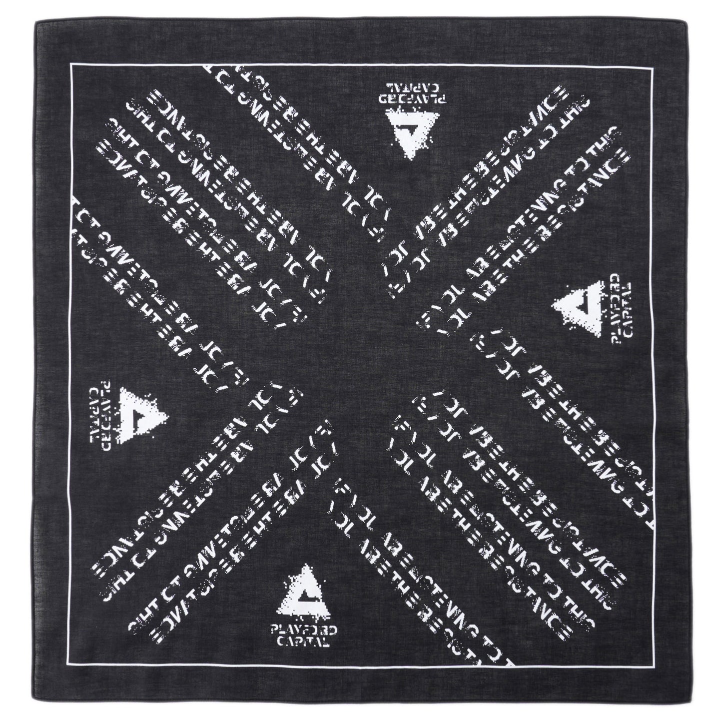 MESSAGE BANDANA / BLACK