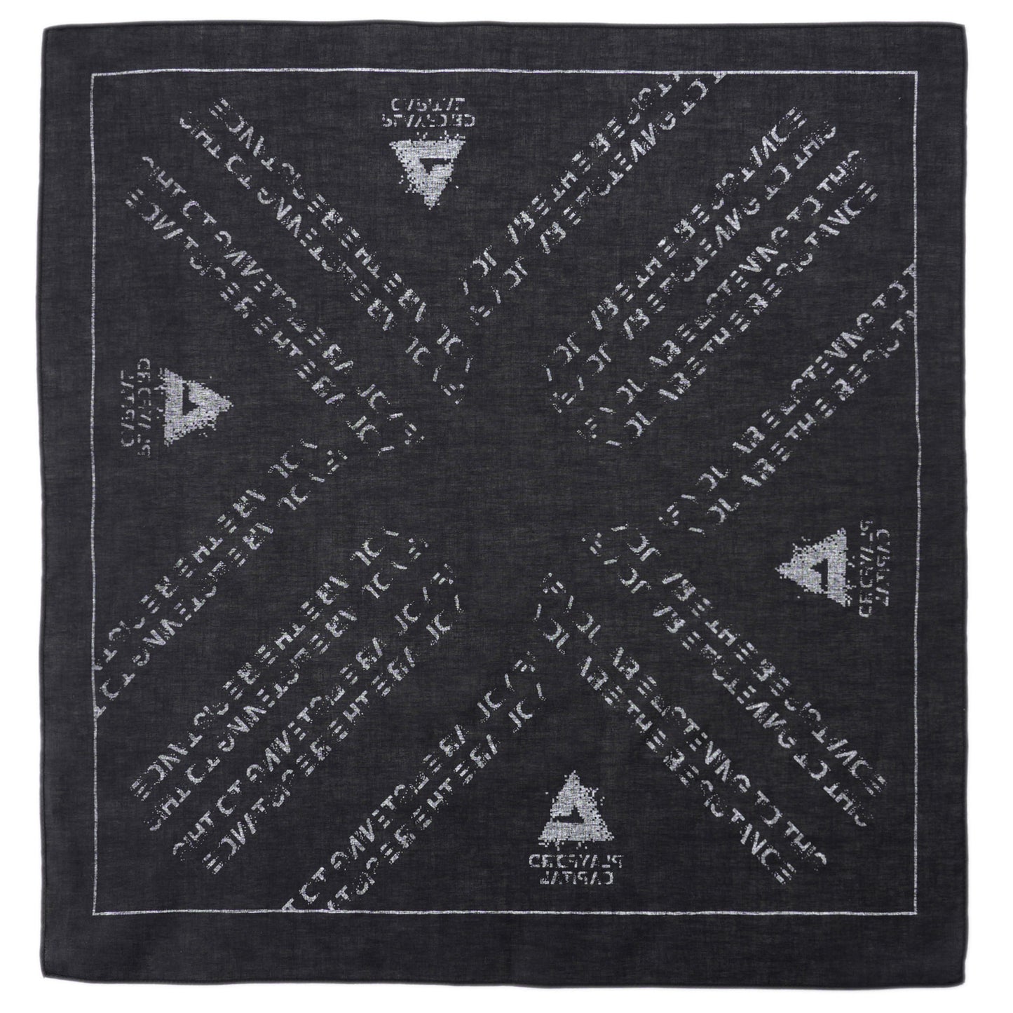 MESSAGE BANDANA / BLACK