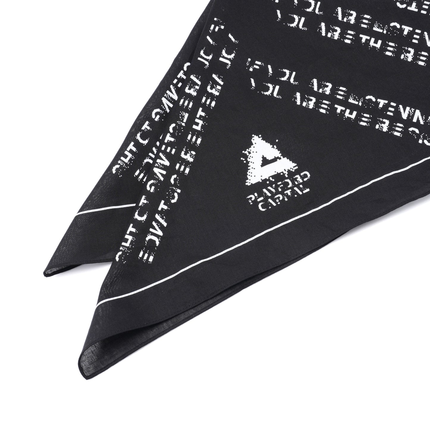 MESSAGE BANDANA / BLACK