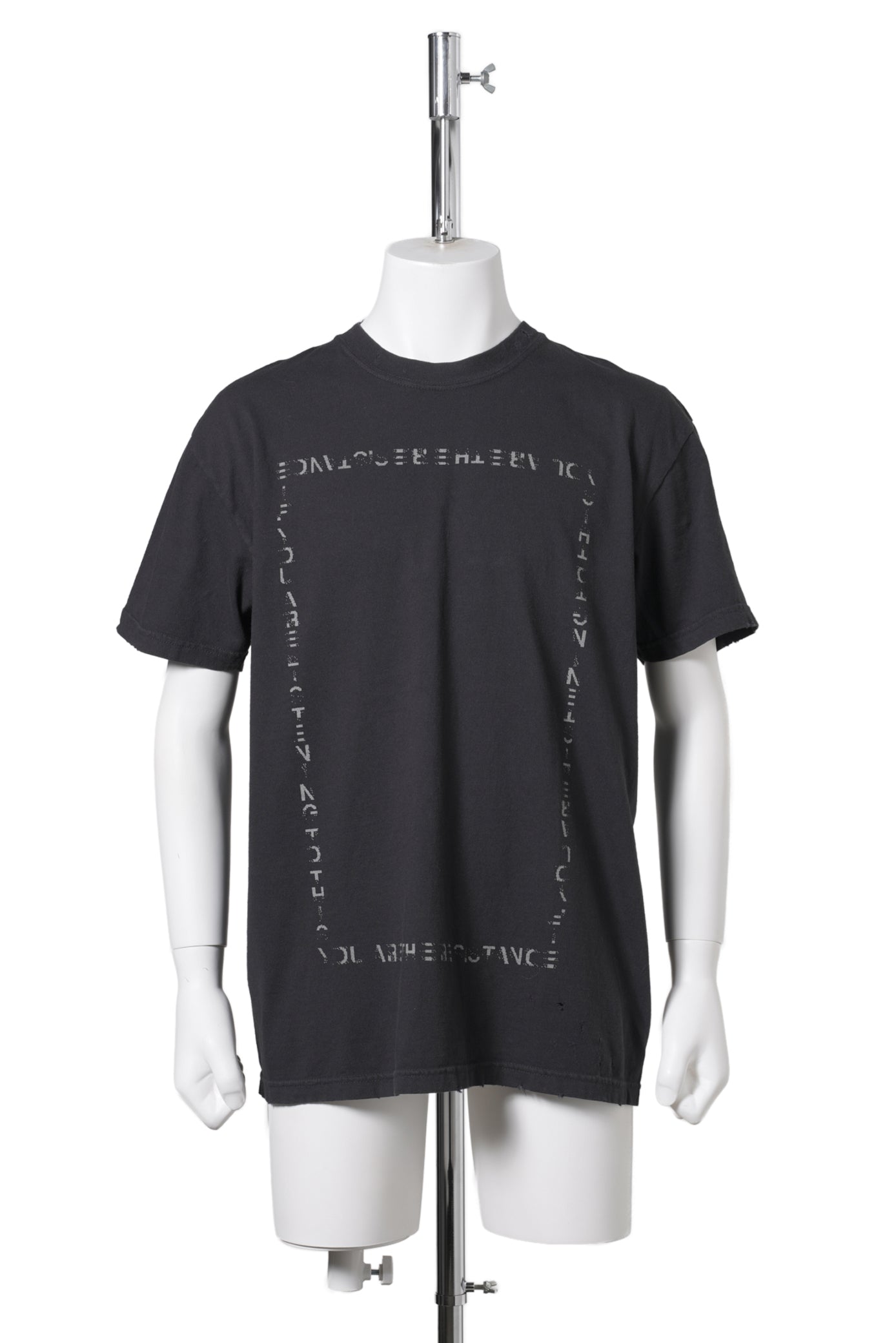 BOX MESSAGE TEE / BLACK