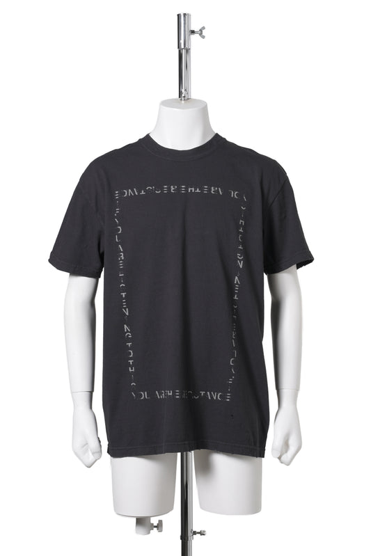 BOX MESSAGE TEE / BLACK