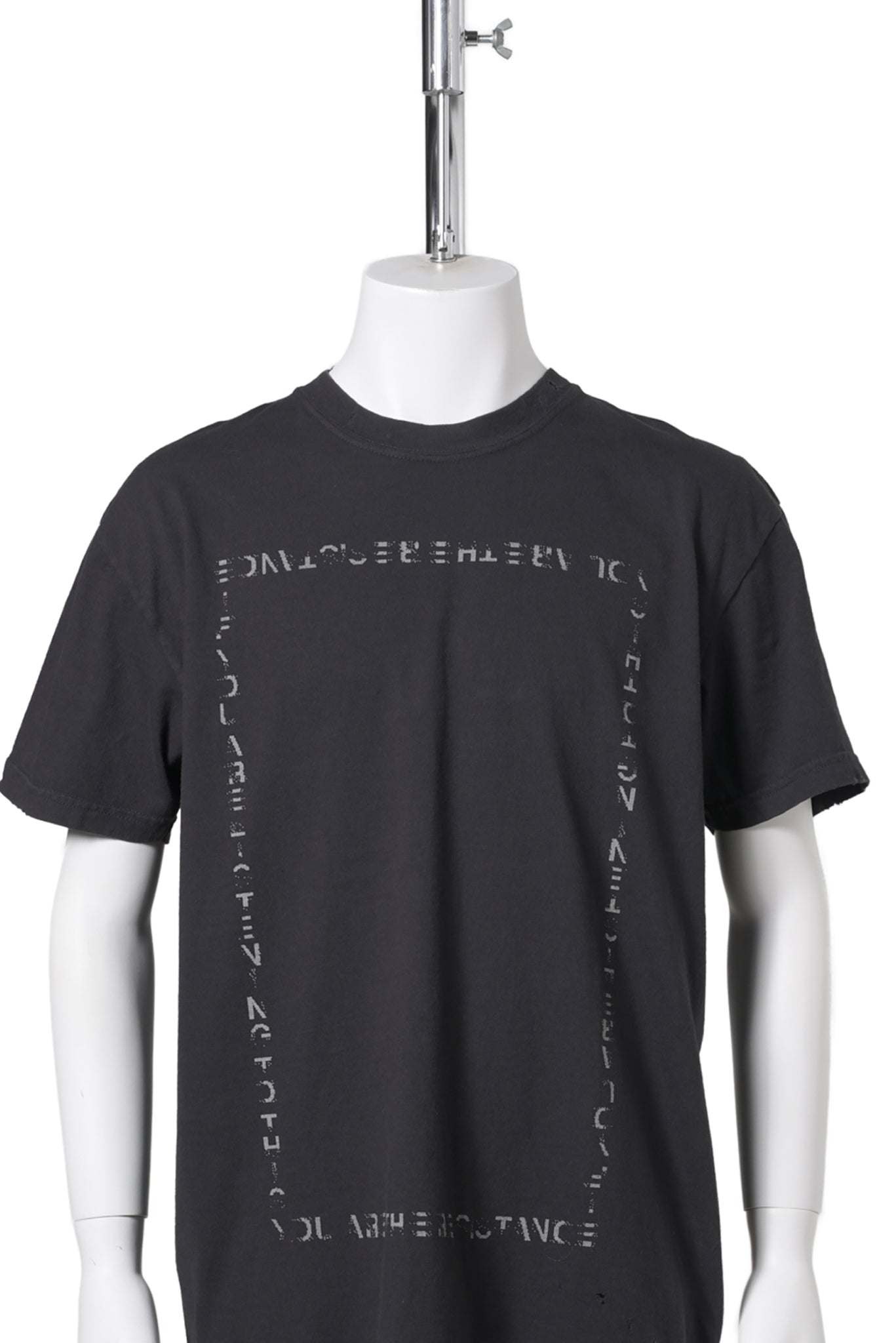 BOX MESSAGE TEE / BLACK