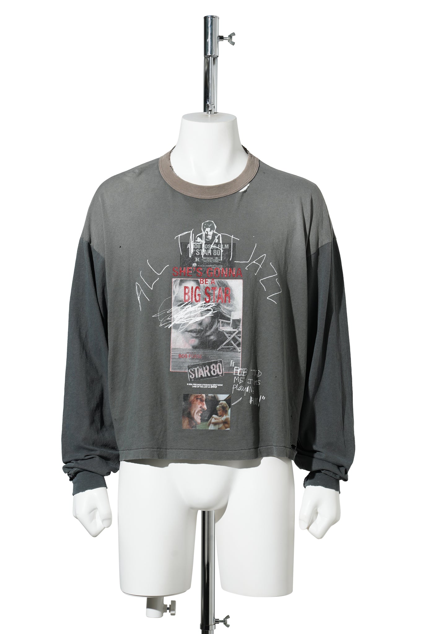 STAR 80 L/S TEE / VINTAGE BLACK