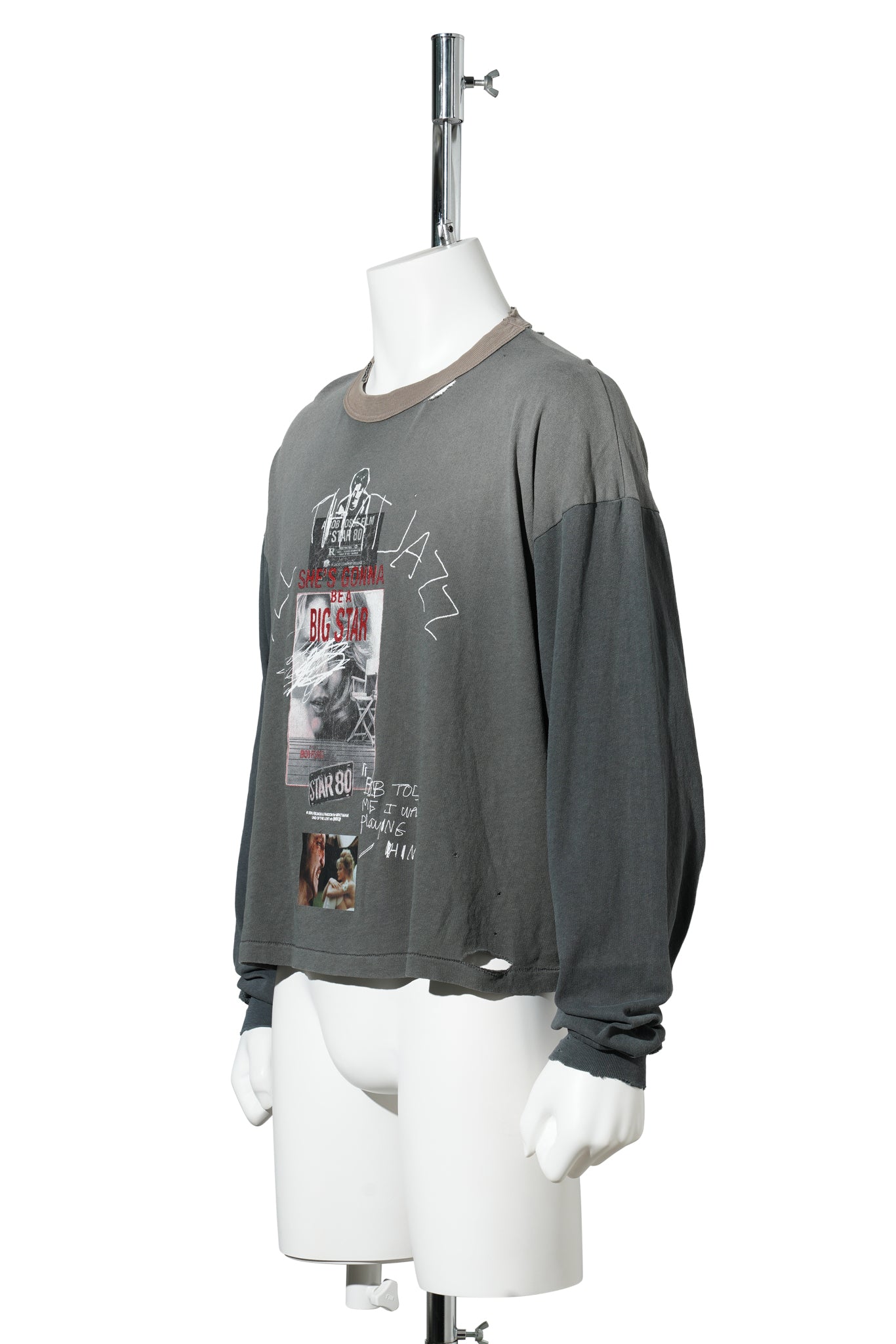 STAR 80 L/S TEE / VINTAGE BLACK