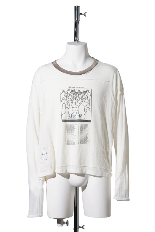 HEAVENS GATE RINGER L/S TEE / WHITE