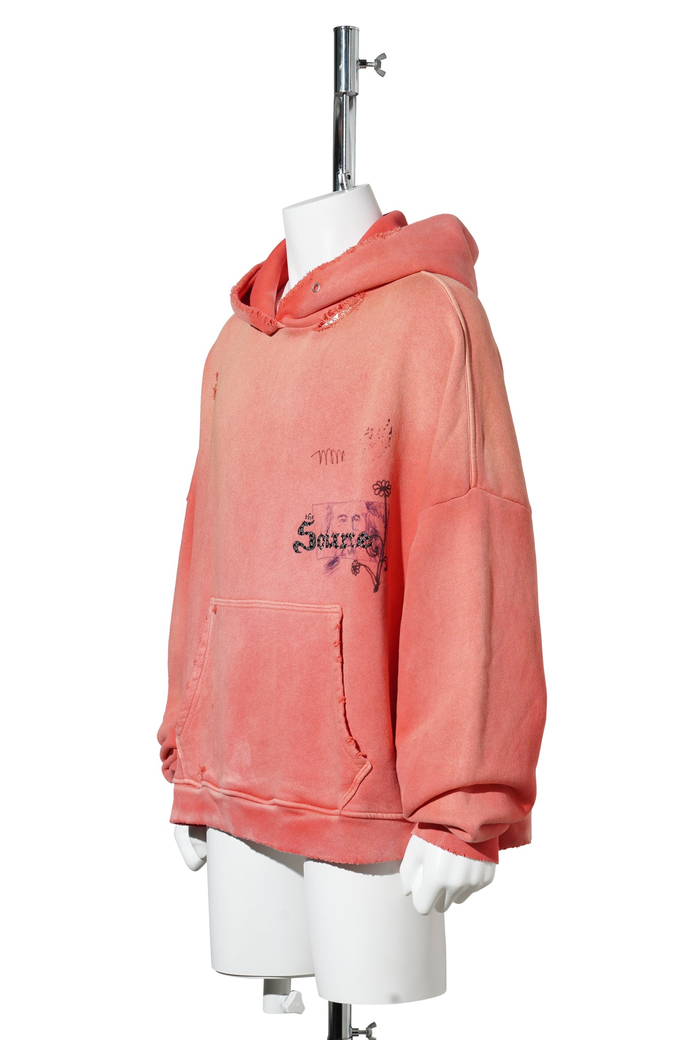 SOURCE FAMILY HOODED SWEATSHIRT / ORANGE