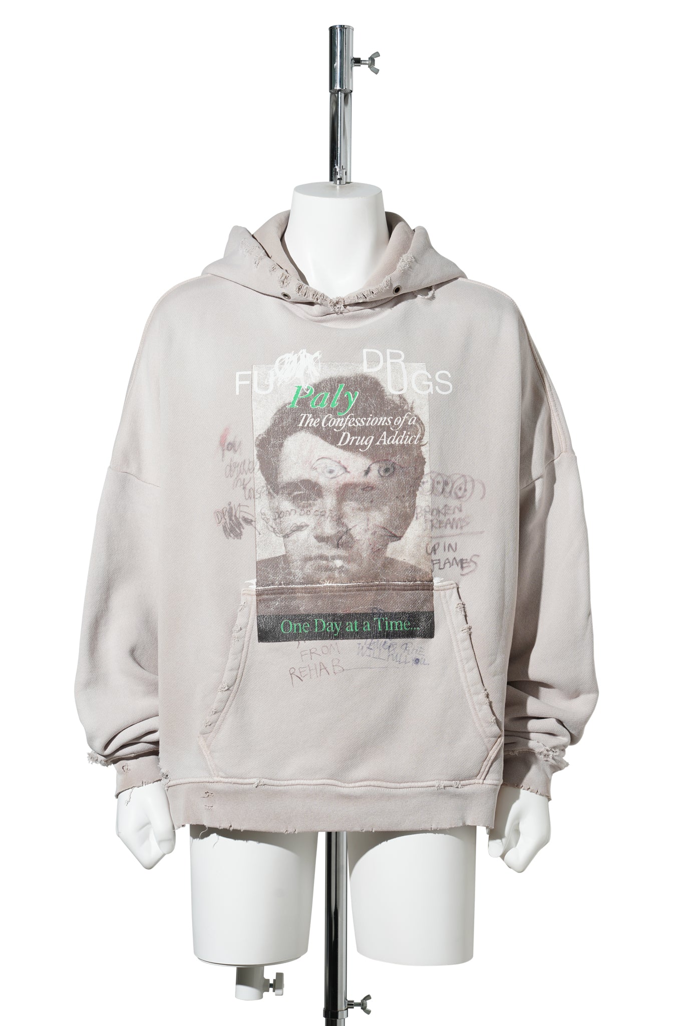 CONFESSIONS HOODED SWEATSHIRT / LIGHT BROWN