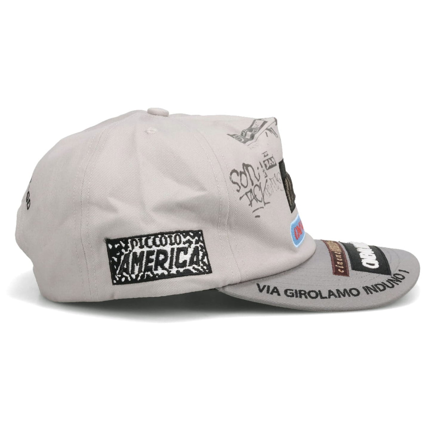 CINEMA TROISI 5 PANEL HAT / LIGHT GRAY