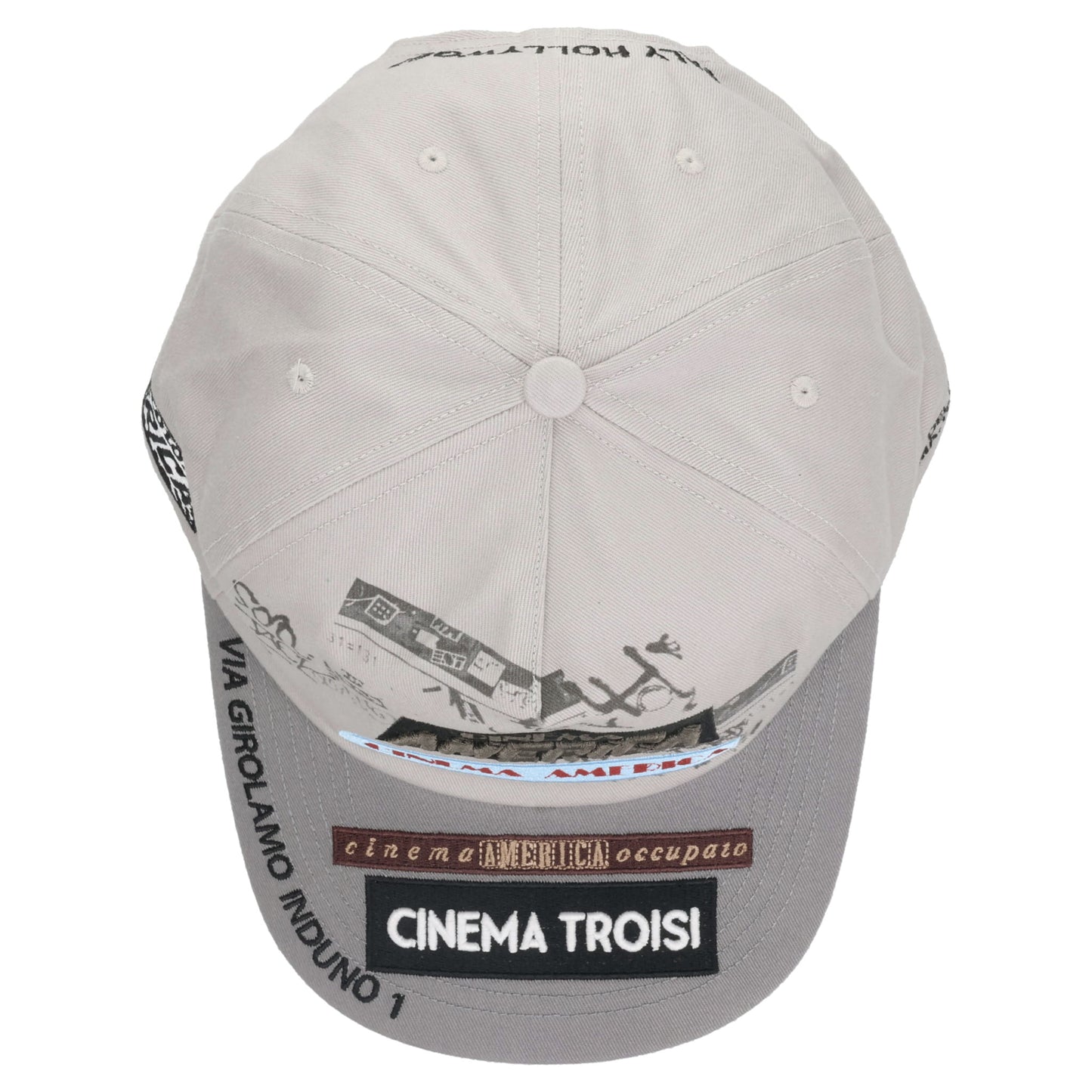 CINEMA TROISI 5 PANEL HAT / LIGHT GRAY