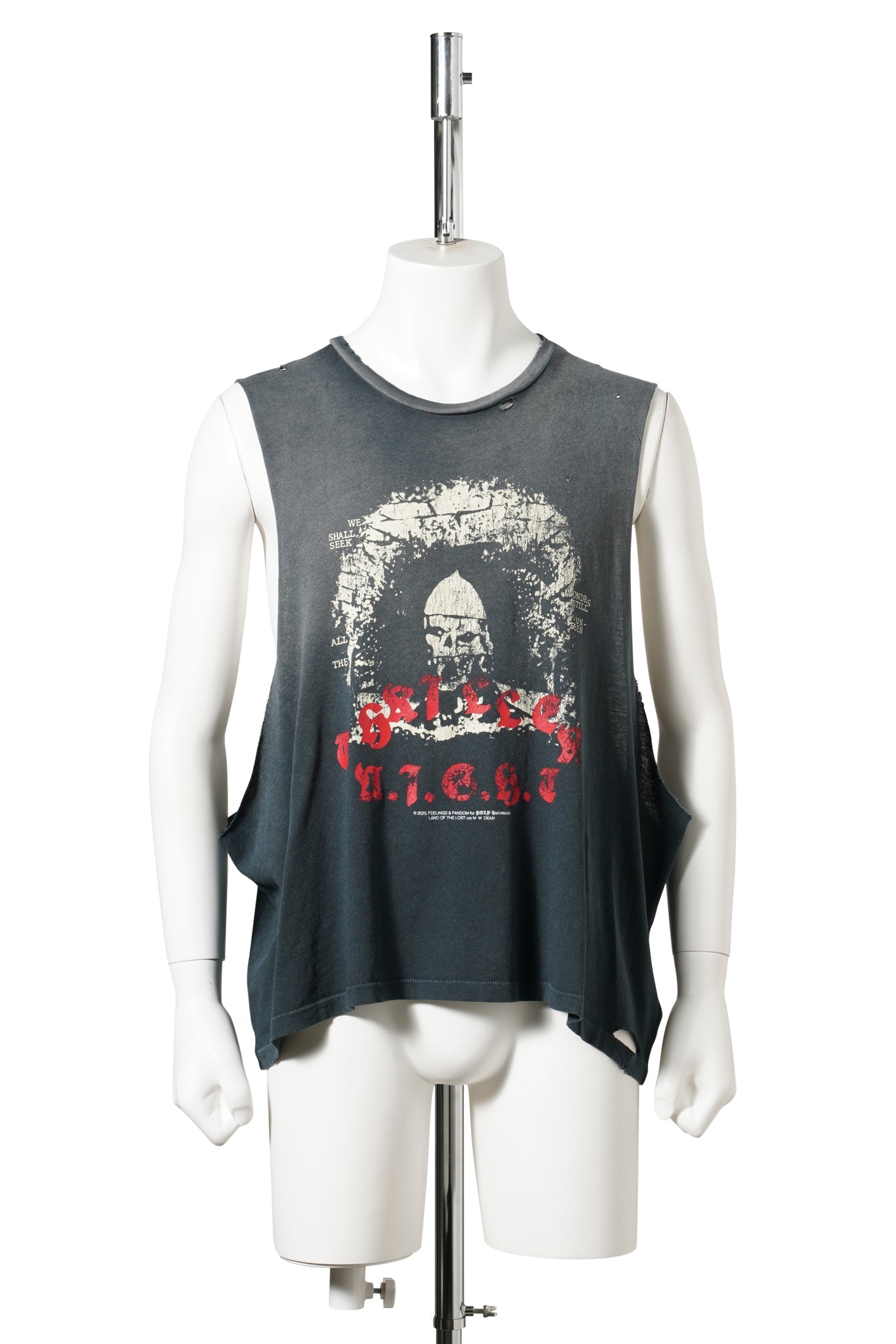 THRILLER NIGHT CUT OFF TEE / VINTAGE BLACK