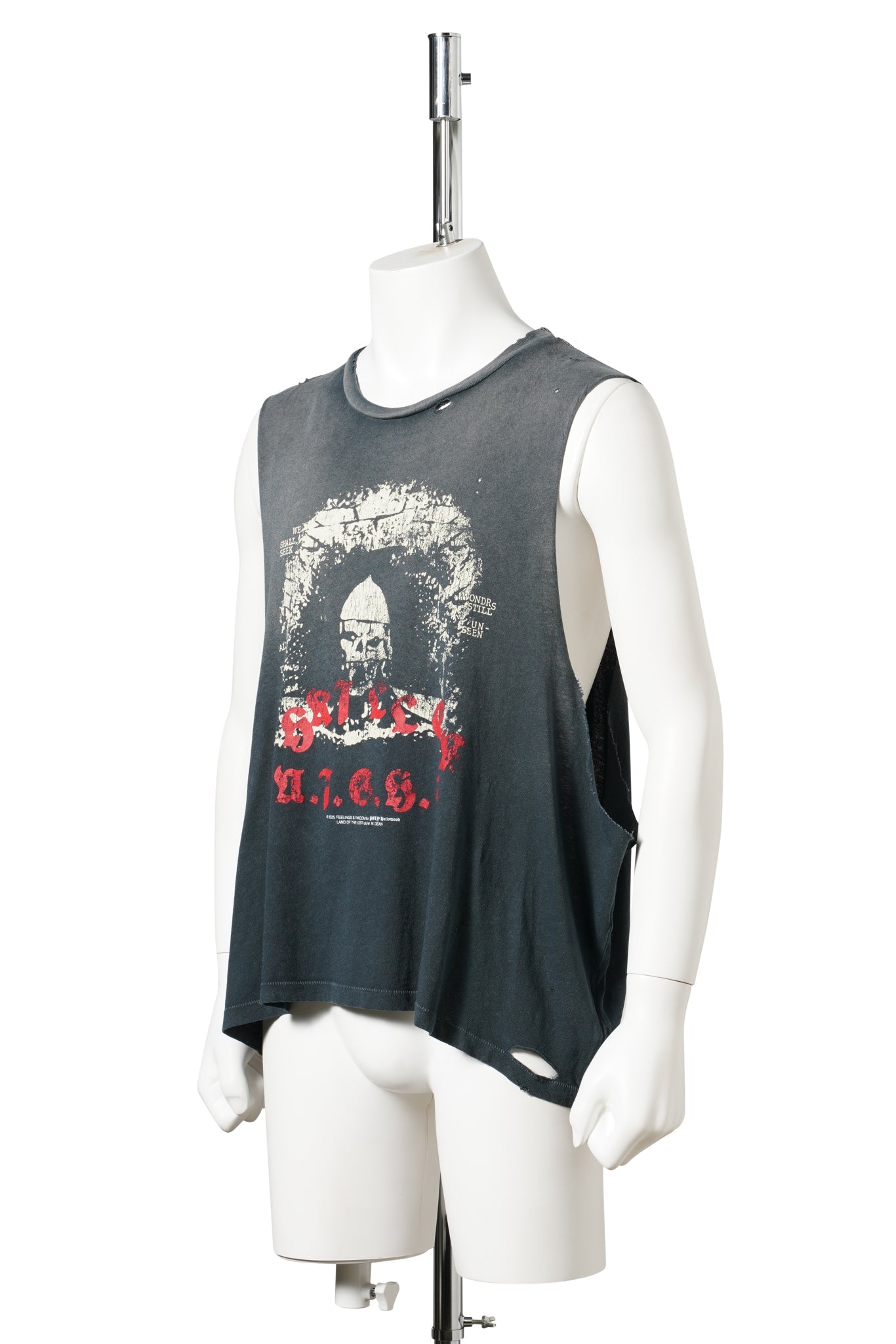 THRILLER NIGHT CUT OFF TEE / VINTAGE BLACK