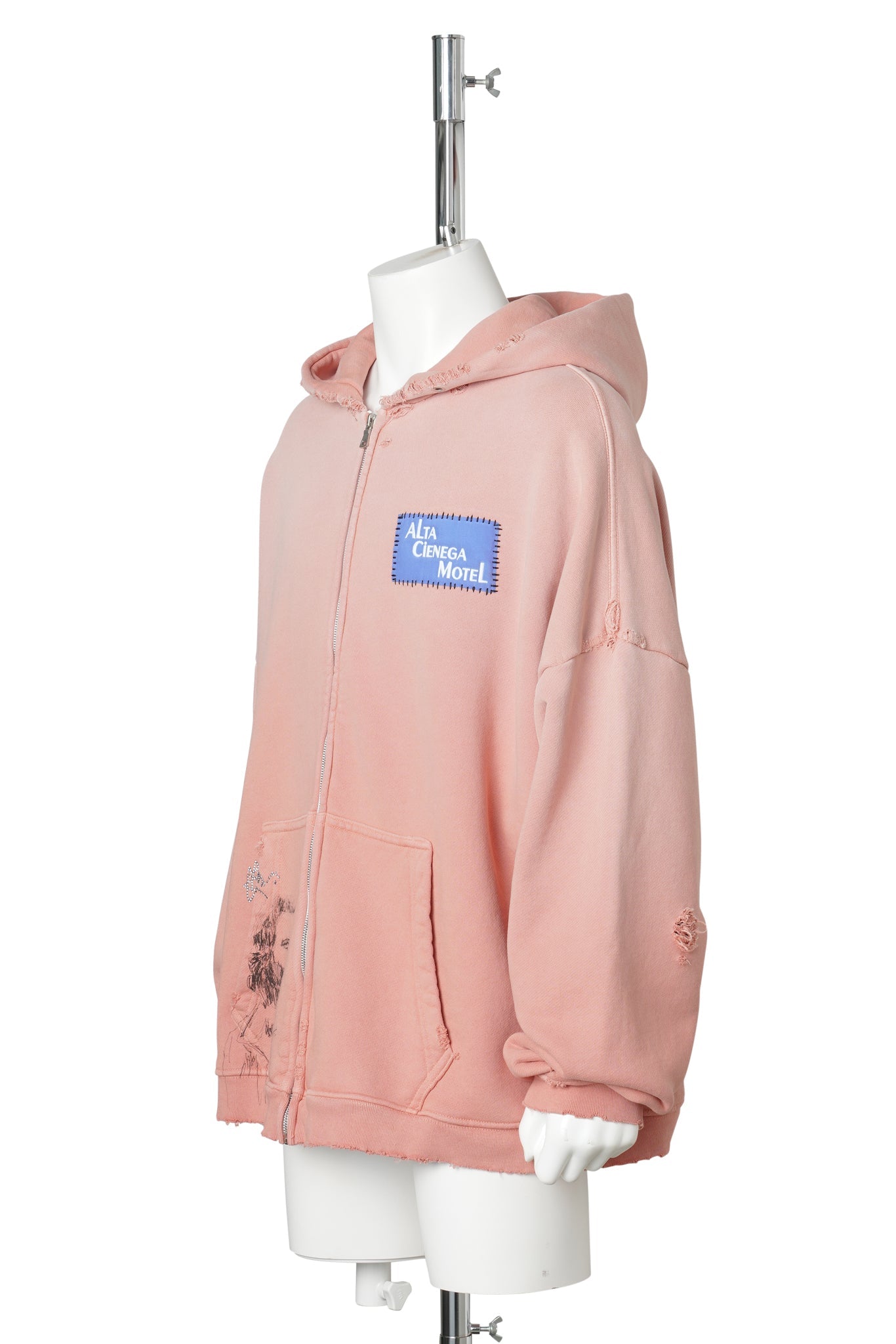 ALTA CIENEGA ZIP HOODIE / PEACH