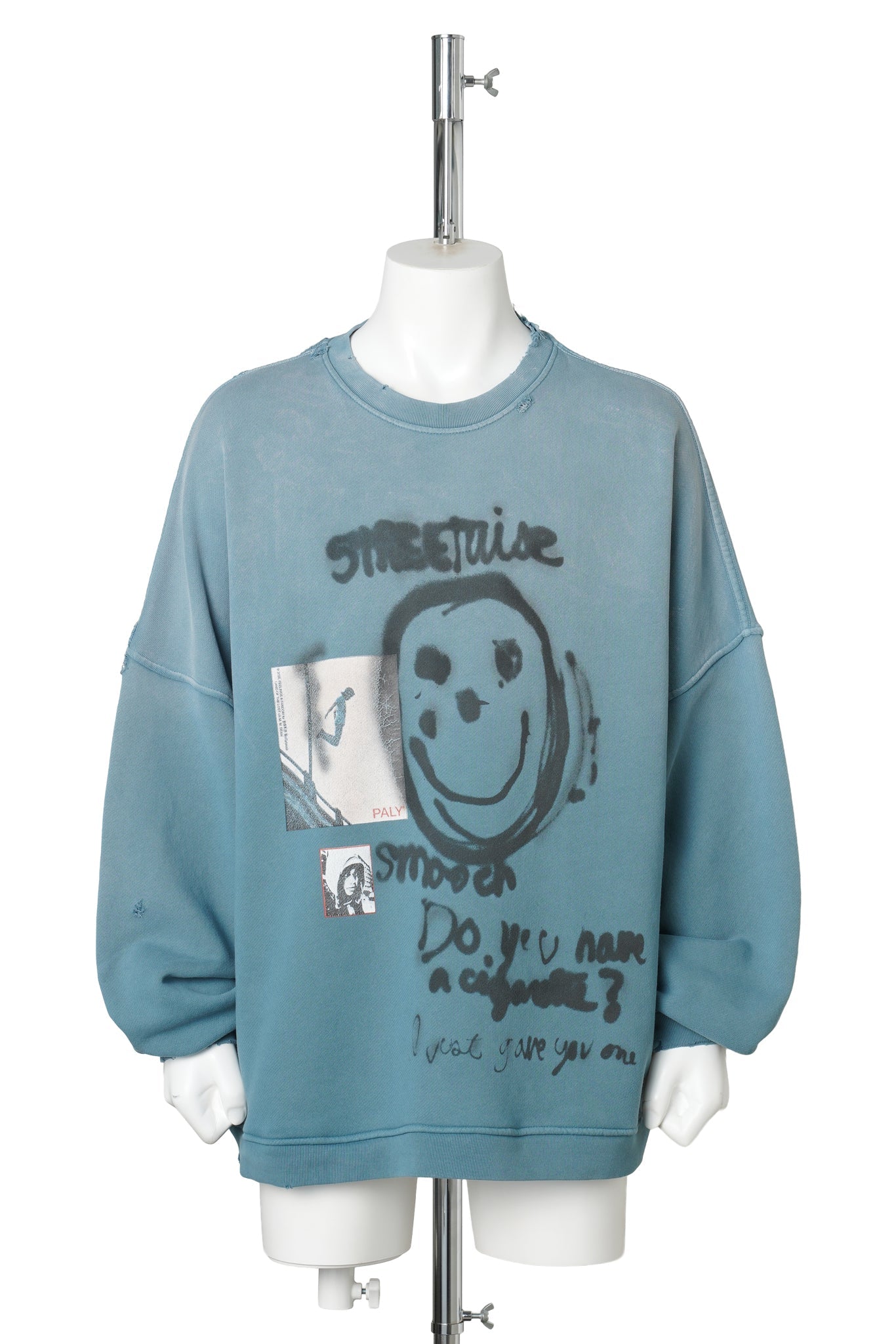 STREETWISE AIRBRUSH CREW NECK / TEAL