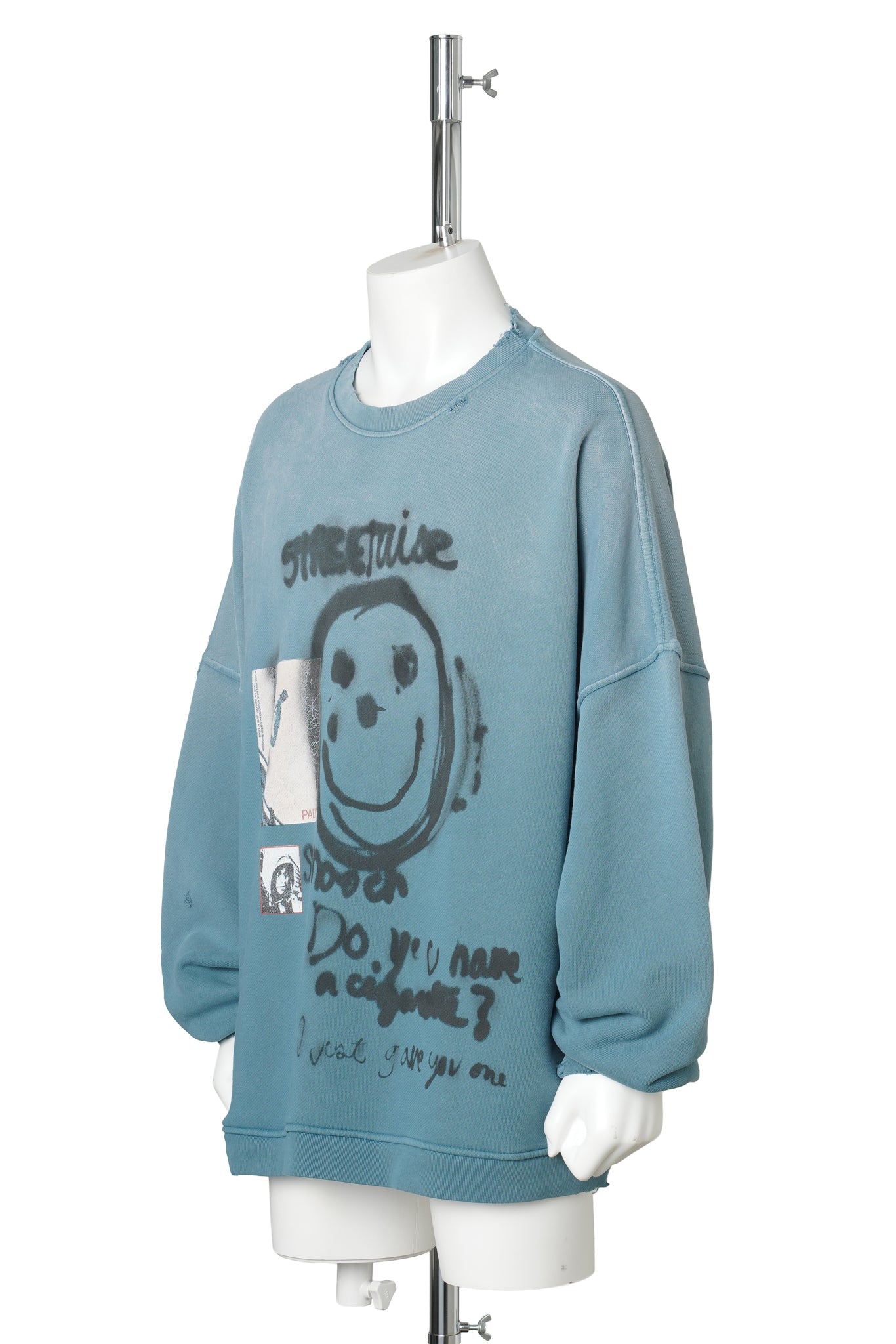 STREETWISE AIRBRUSH CREW NECK / TEAL