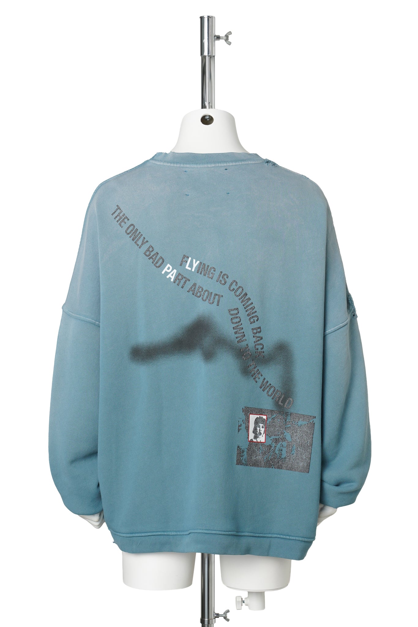 STREETWISE AIRBRUSH CREW NECK / TEAL