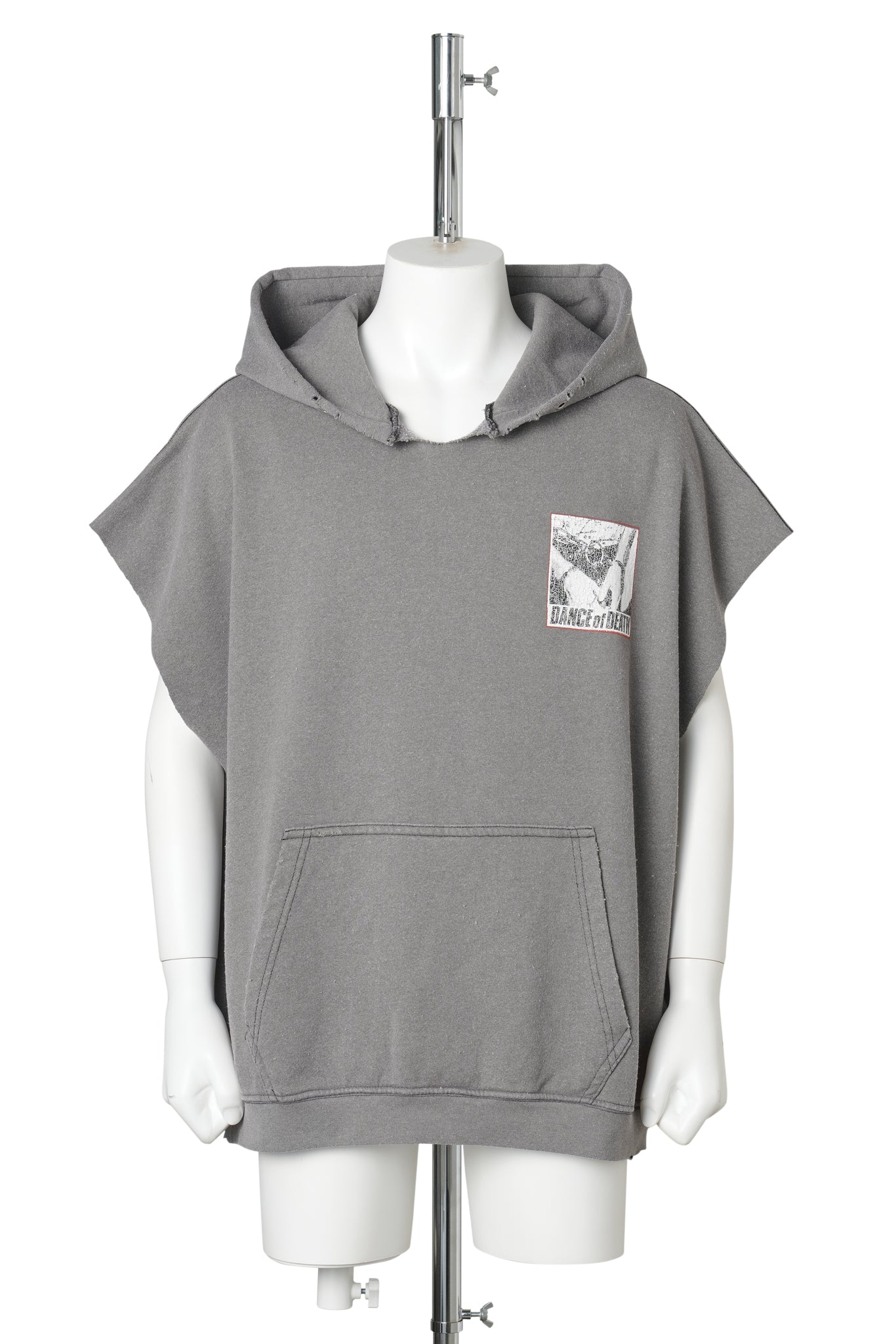 DR. BLUE CUT OFF HOODIE / BROWN