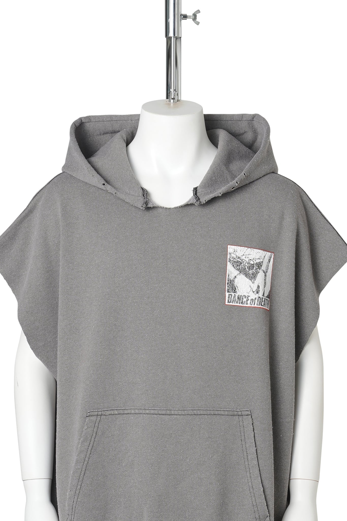 DR. BLUE CUT OFF HOODIE / BROWN