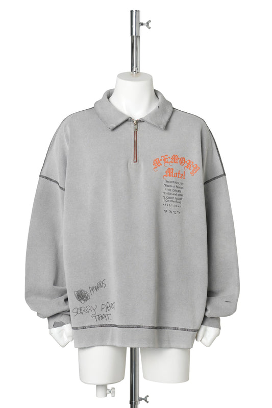 SORRY 'BOUT THAT 1/4 ZIP CREWNECK / GRAY