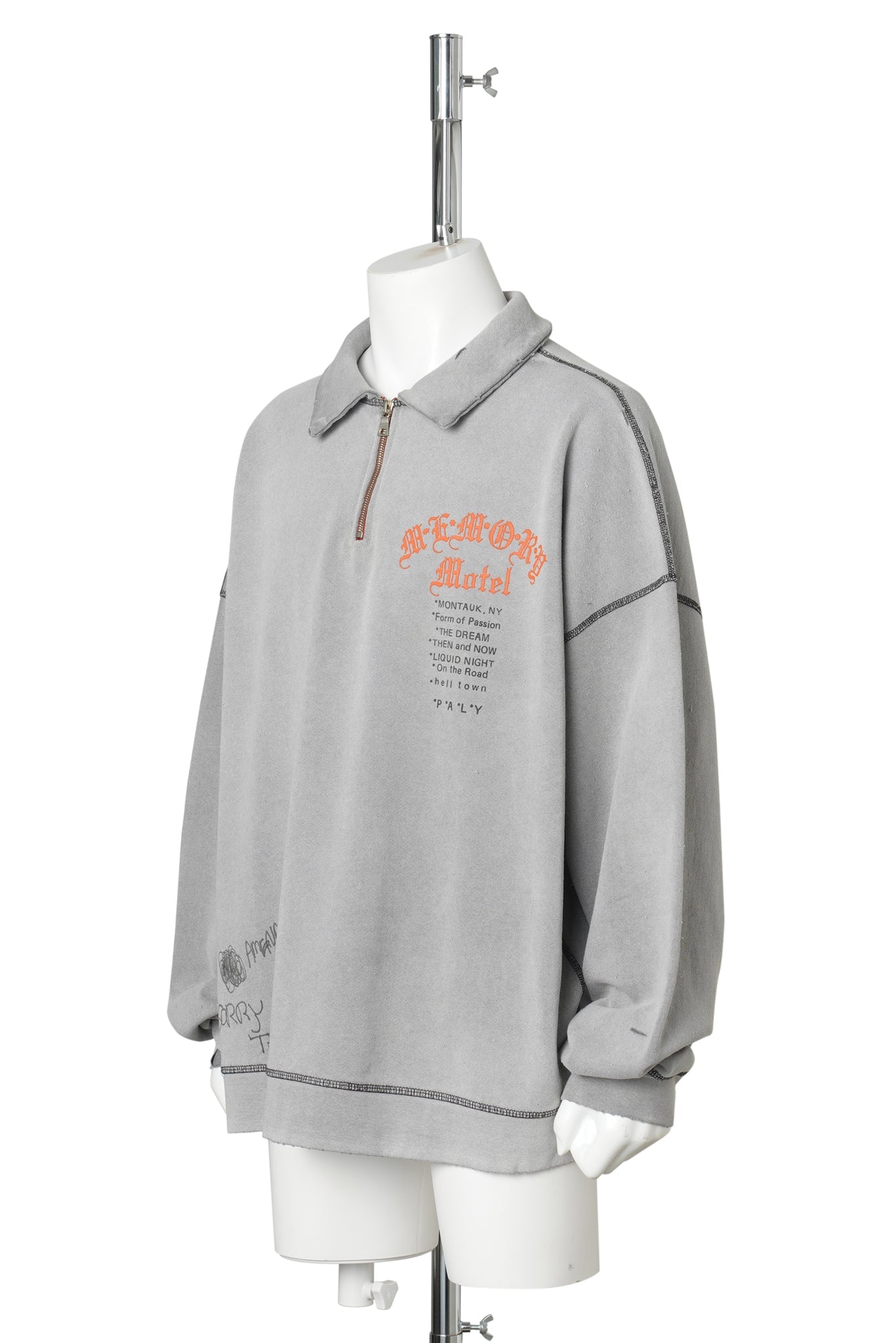 SORRY 'BOUT THAT 1/4 ZIP CREWNECK / GRAY