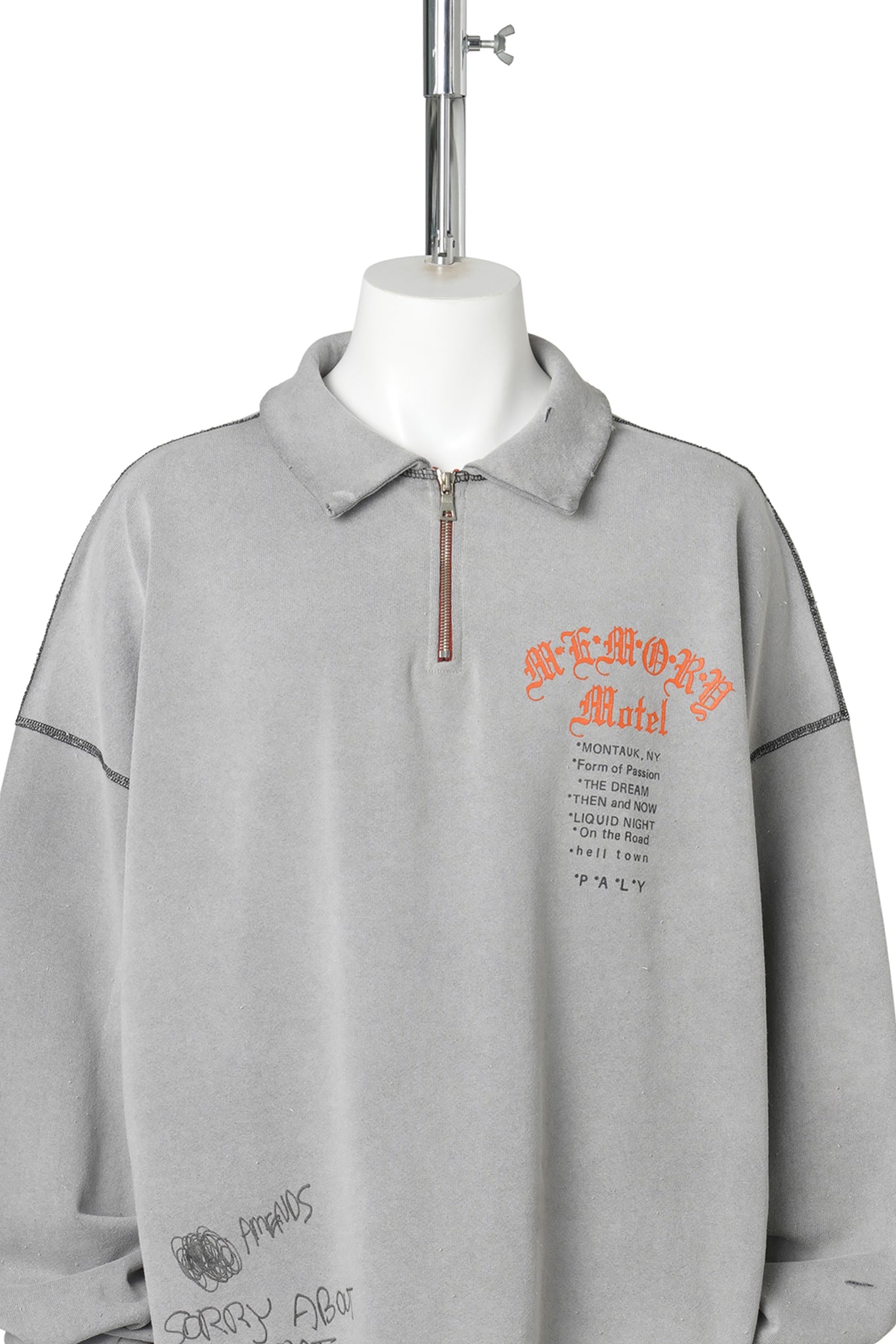 SORRY 'BOUT THAT 1/4 ZIP CREWNECK / GRAY