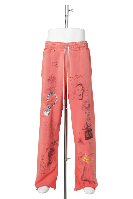 CHELSEay HOTEL SWEATPANT / RED