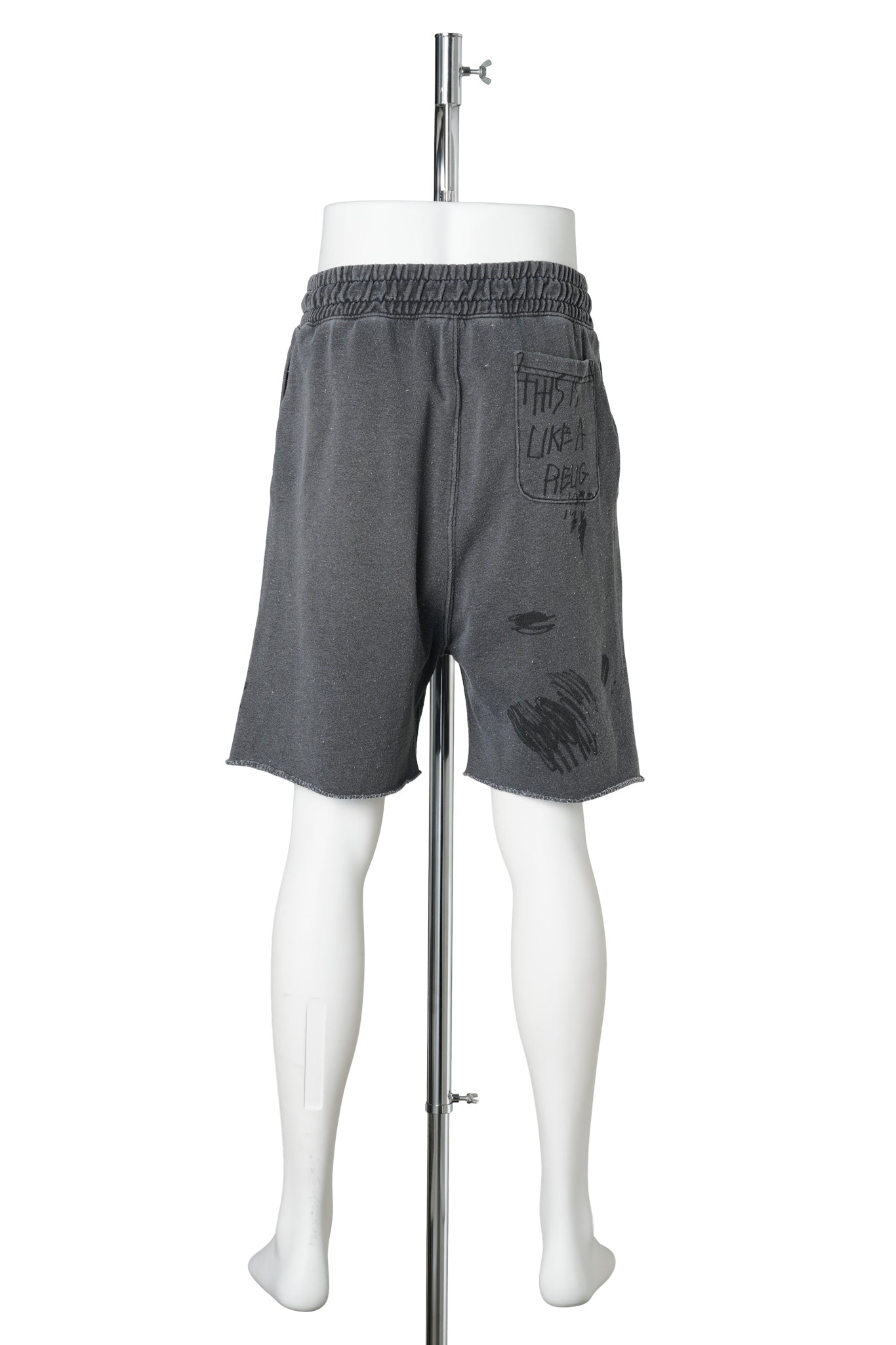 CARRYING THE MESSAGE SWEATSHORT / VINTAGE BLACK