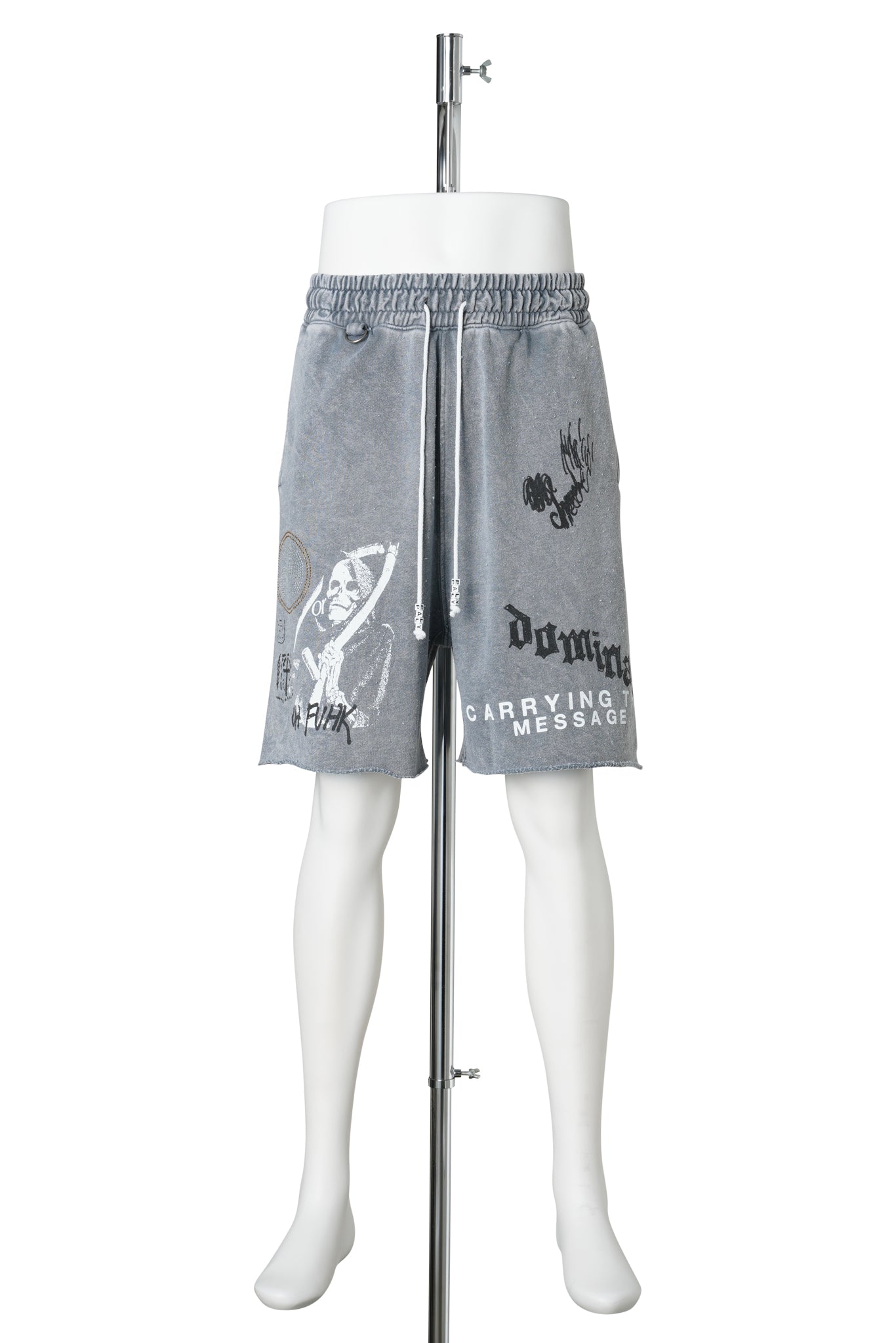 CARRYING THE MESSAGE SWEATSHORT / GRAY