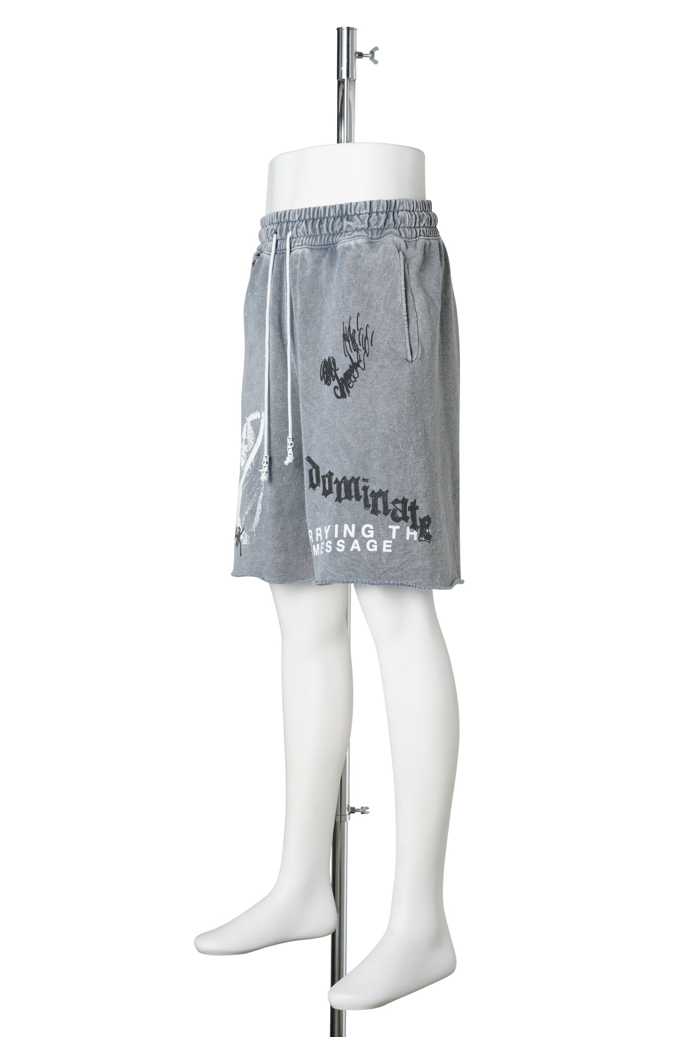 CARRYING THE MESSAGE SWEATSHORT / GRAY
