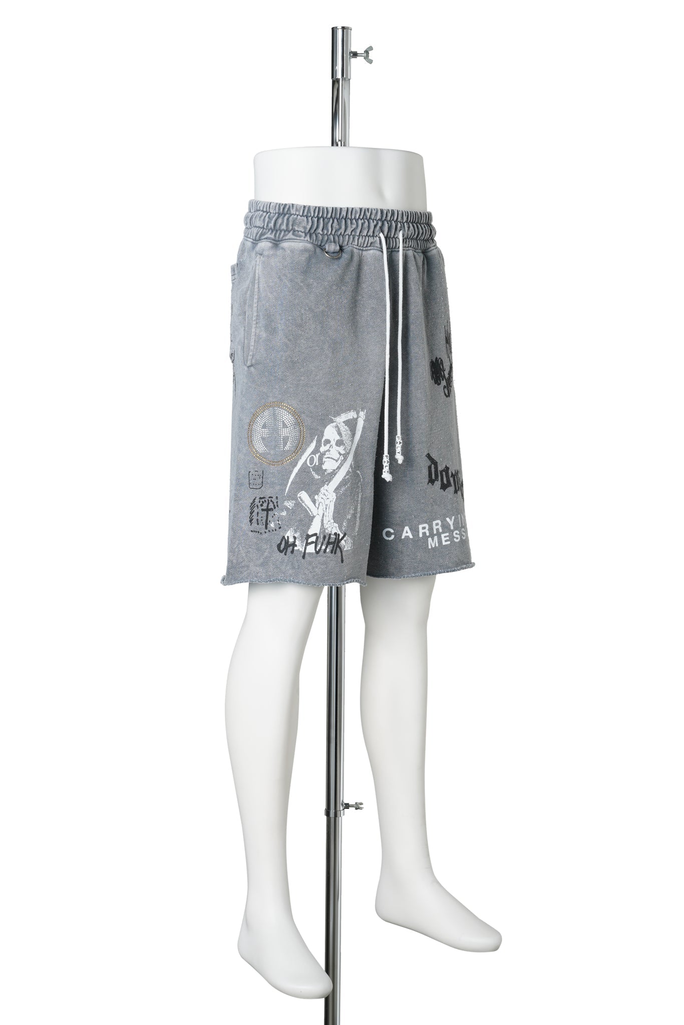 CARRYING THE MESSAGE SWEATSHORT / GRAY