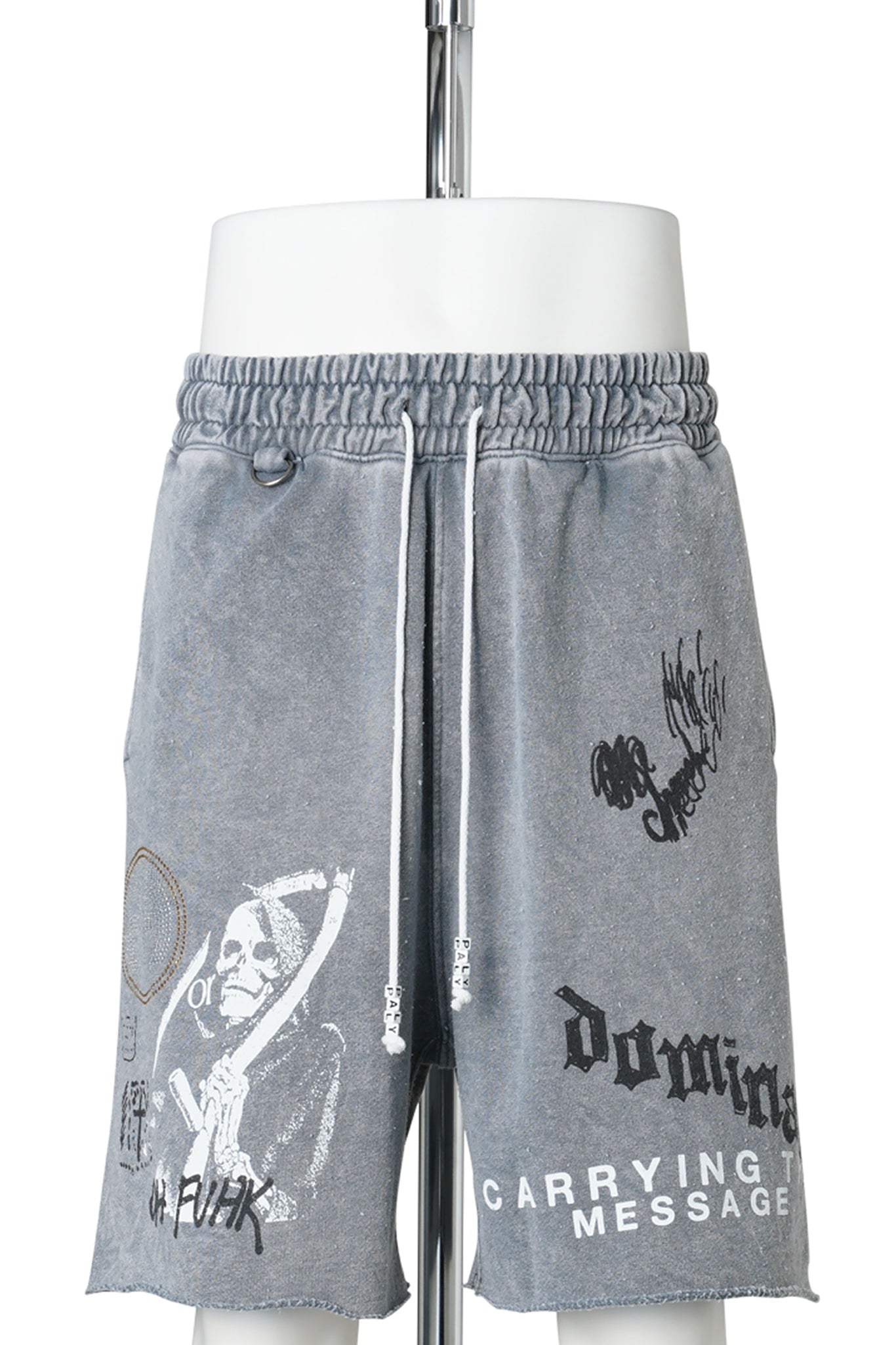 CARRYING THE MESSAGE SWEATSHORT / GRAY