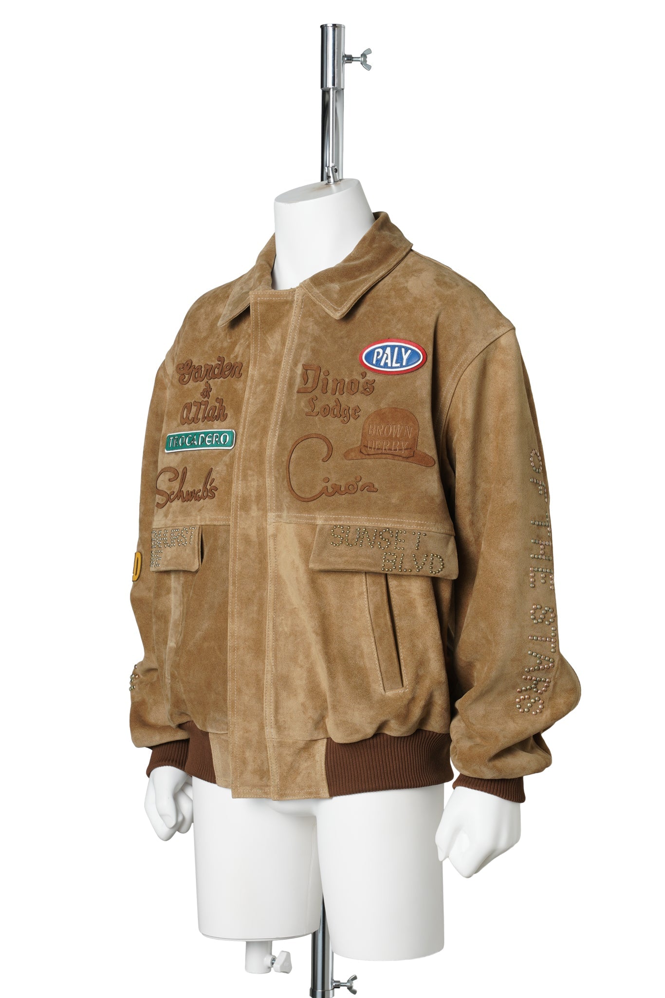 SUNSET BLVD. SPONSORED SUEDE JACKET / TAN