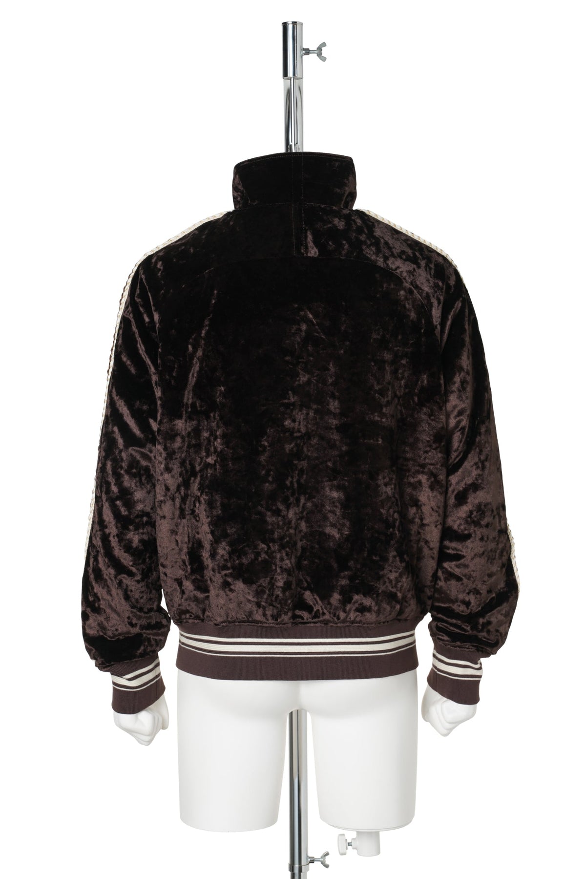 VELVET TRACK JACKET / BROWN