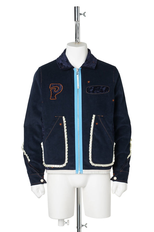 RIBBON JACKET / NAVY