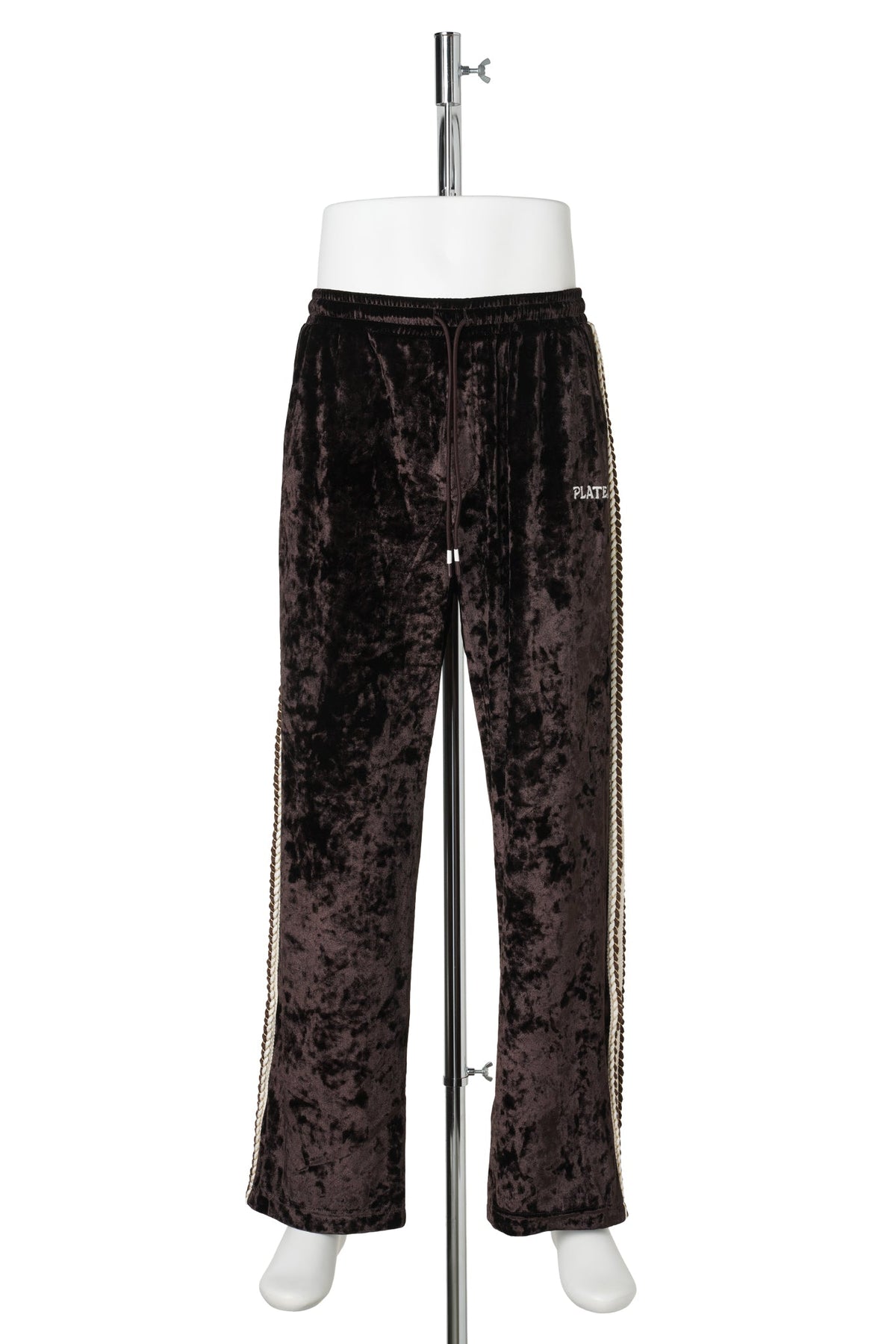 VELVET TRACK PANTS / BROWN