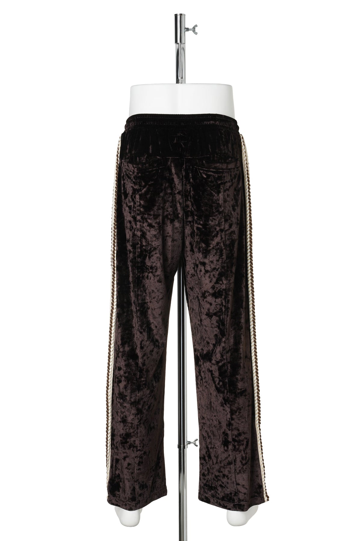 VELVET TRACK PANTS / BROWN