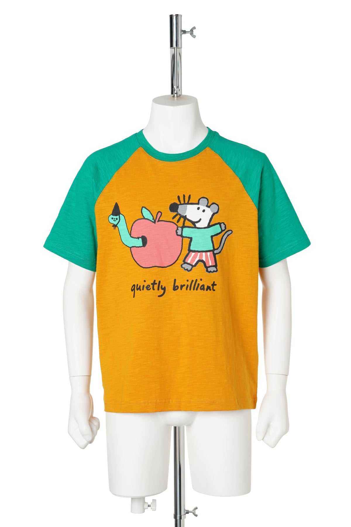 APPLE TEE / YELLOW/GREEN